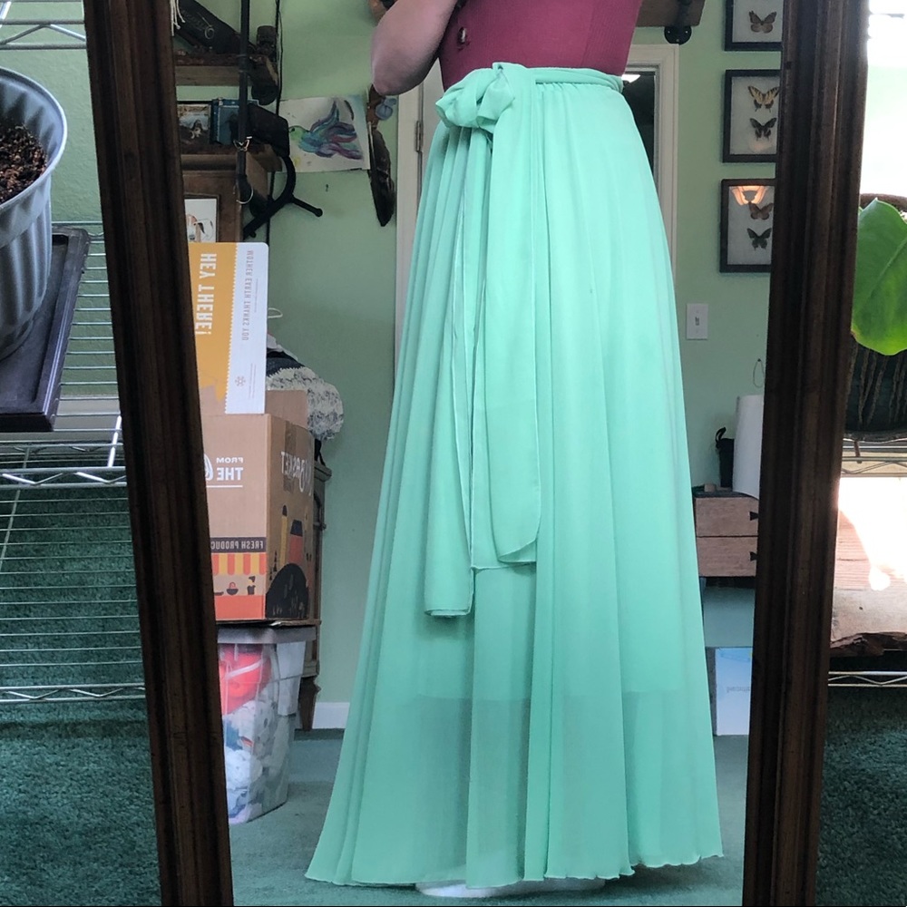 Flowy Green Skirt